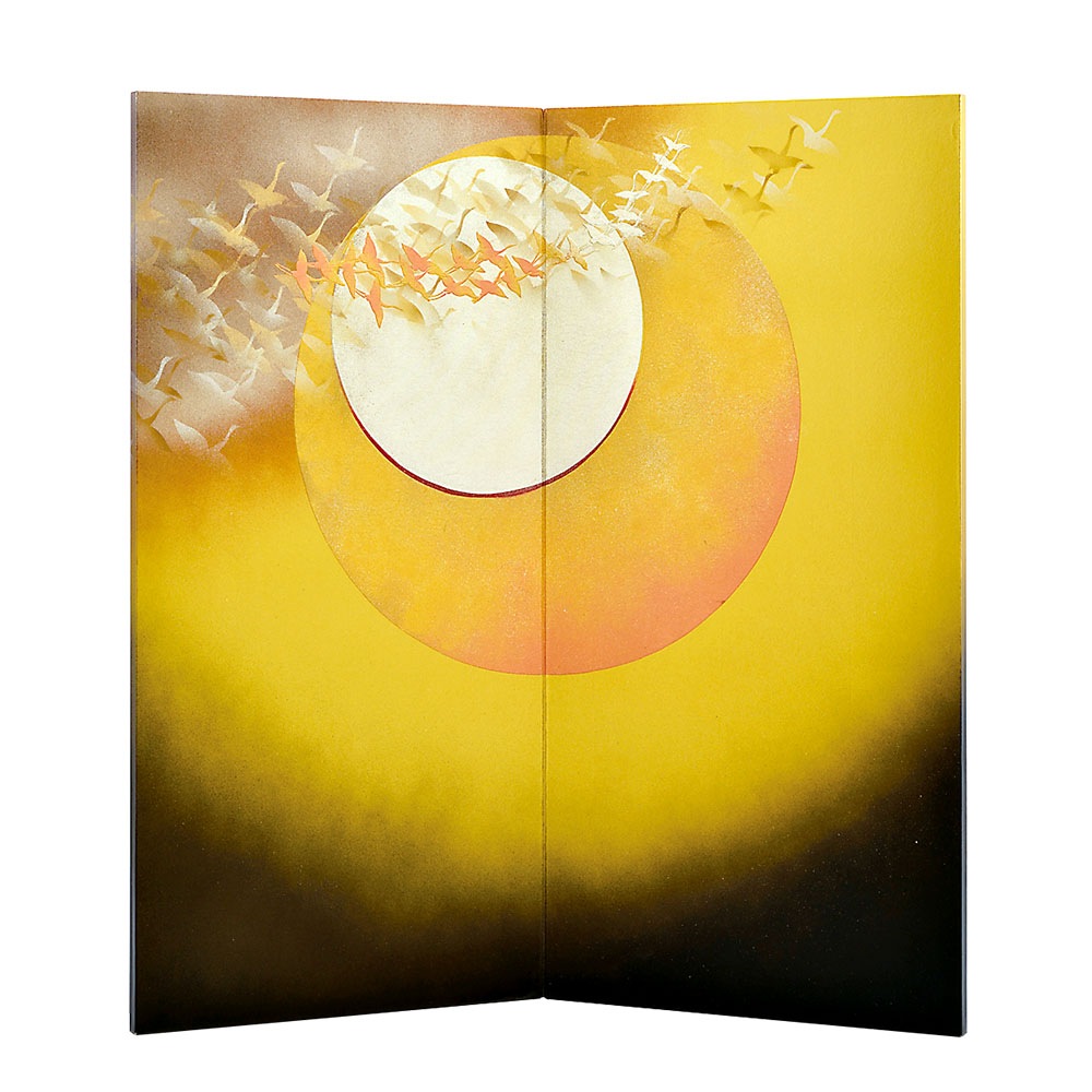 五月人形 5月人形 屏風 25号 袋張屏風 群鶴 おしゃれ |