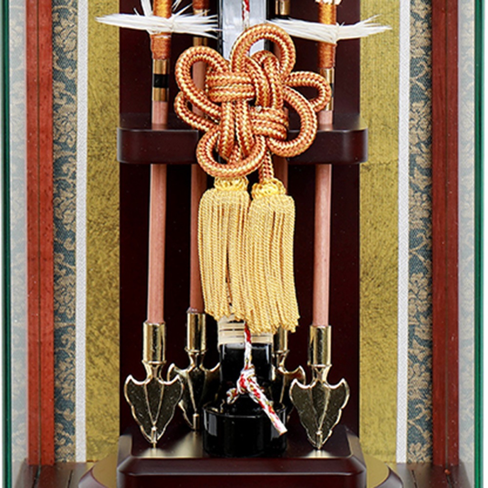 破魔弓 お祝い コンパクト 8号 花梨パノラマ四ツ谷飾り ケース 破魔弓 お祝い コンパクト 8号 花梨パノラマ四ツ谷飾り ケース