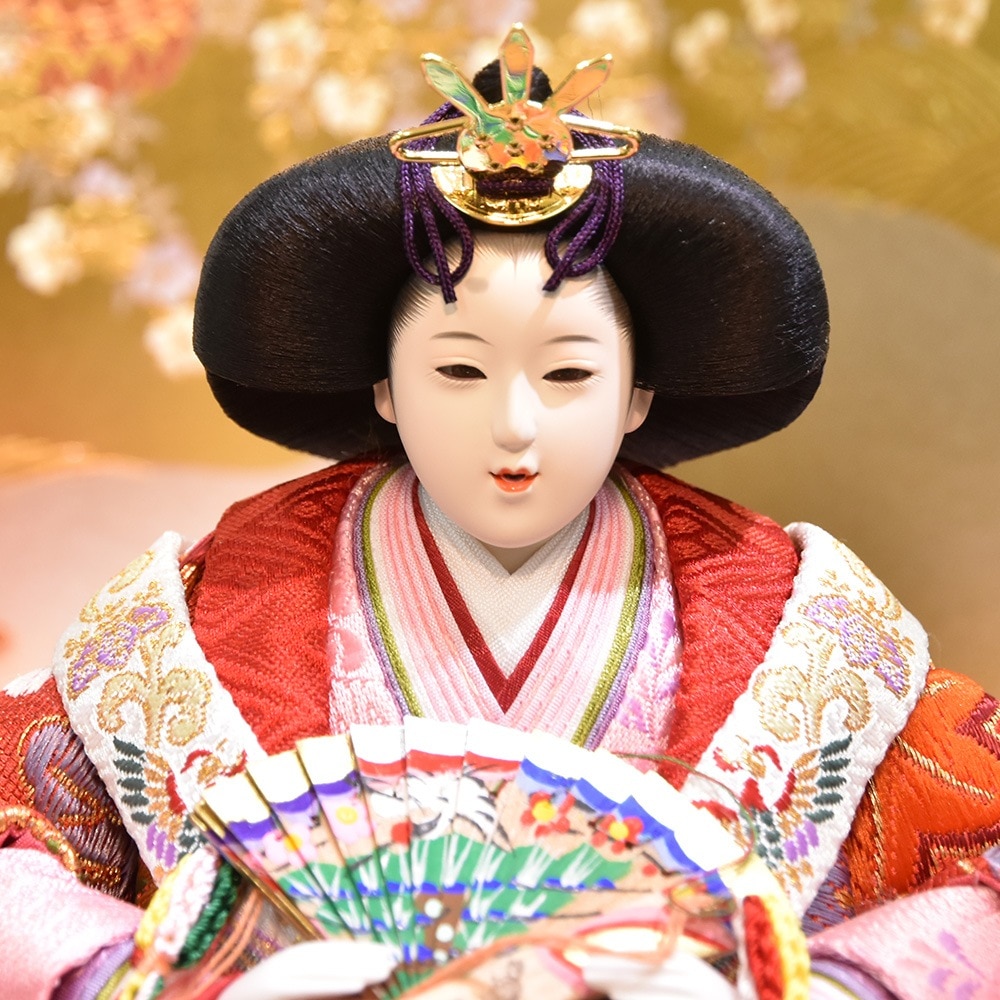 雛人形秀月親王飾り　　久月　ひいな 親王ケース飾り | 【公式】 人形の久月オンラインストア