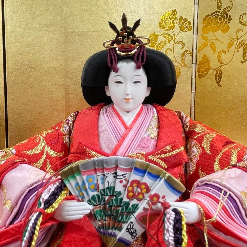 雛人形 久月 ひな人形 お祝い 平飾り 西陣織 金襴 親王飾り 二人飾り 2