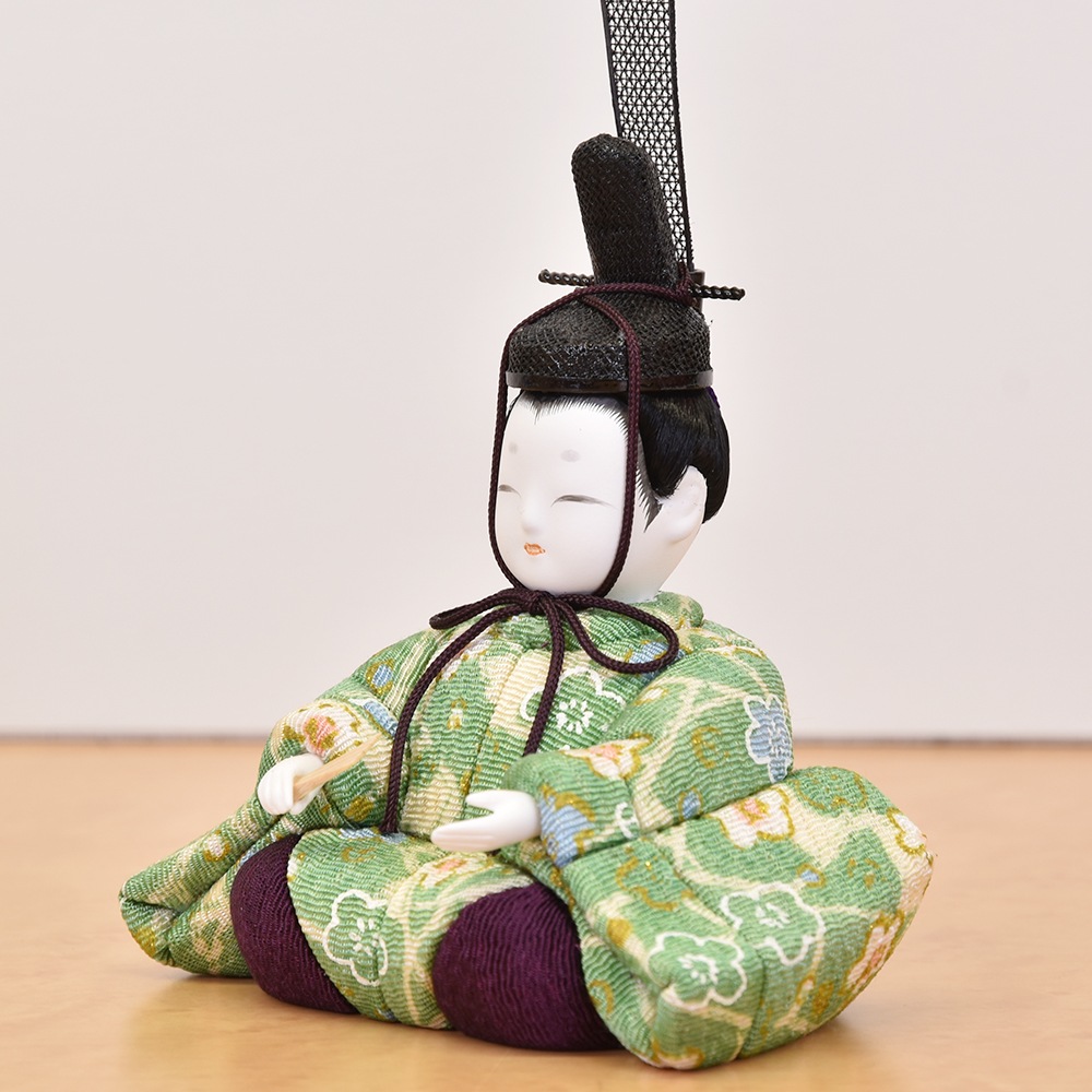 東京久月 雛人形五人飾りアクリルケース入り・間口約57×奥行約31