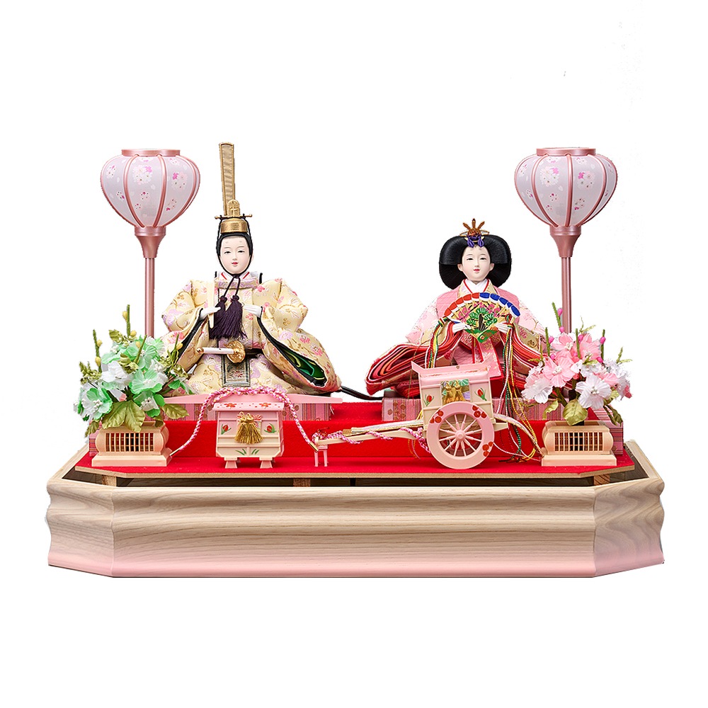 雛人形 ケース飾り ひな人形 コンパクト おしゃれ お雛様 結芽 三五