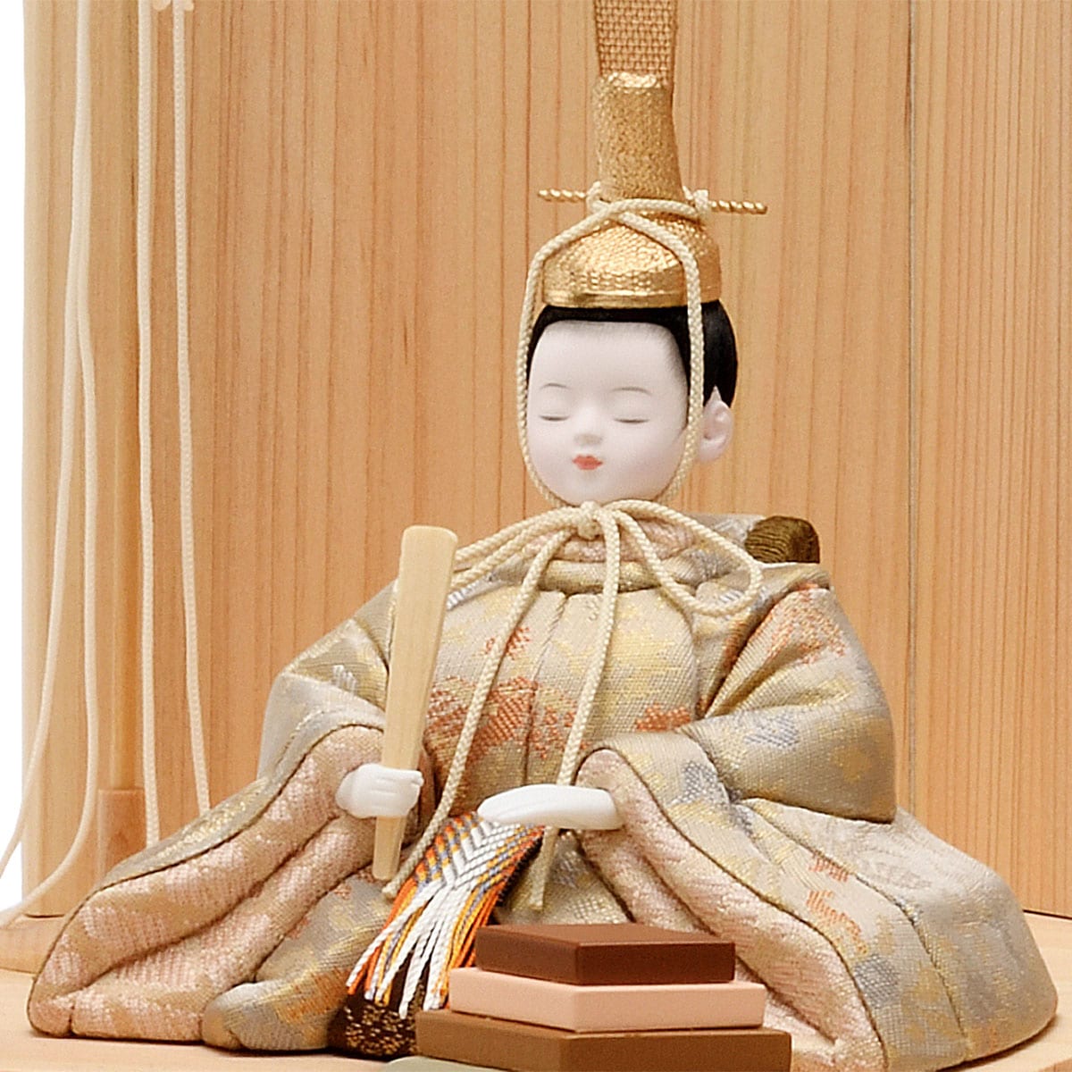 雛人形 コンパクト かわいい マンション 女の子 ミニ モダン ベージュ