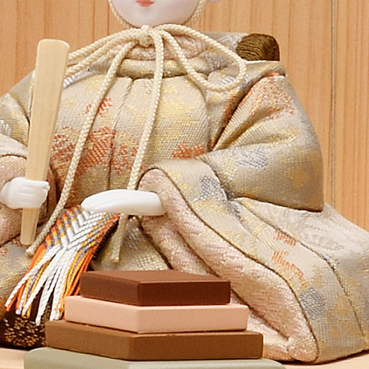 A129 ベージュ系 ひな人形 お洒落 初節句 オブジェ 季節飾り 雛人形 コンパクト お祝い ひな人形 初節句 平飾り 親王飾り ベージュ