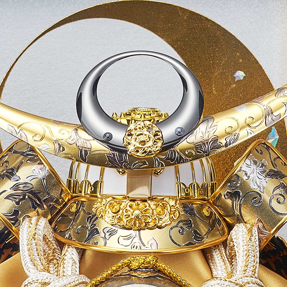 五月人形 5月人形 兜飾り ケース飾り 上杉謙信 六角 白竜 オーク