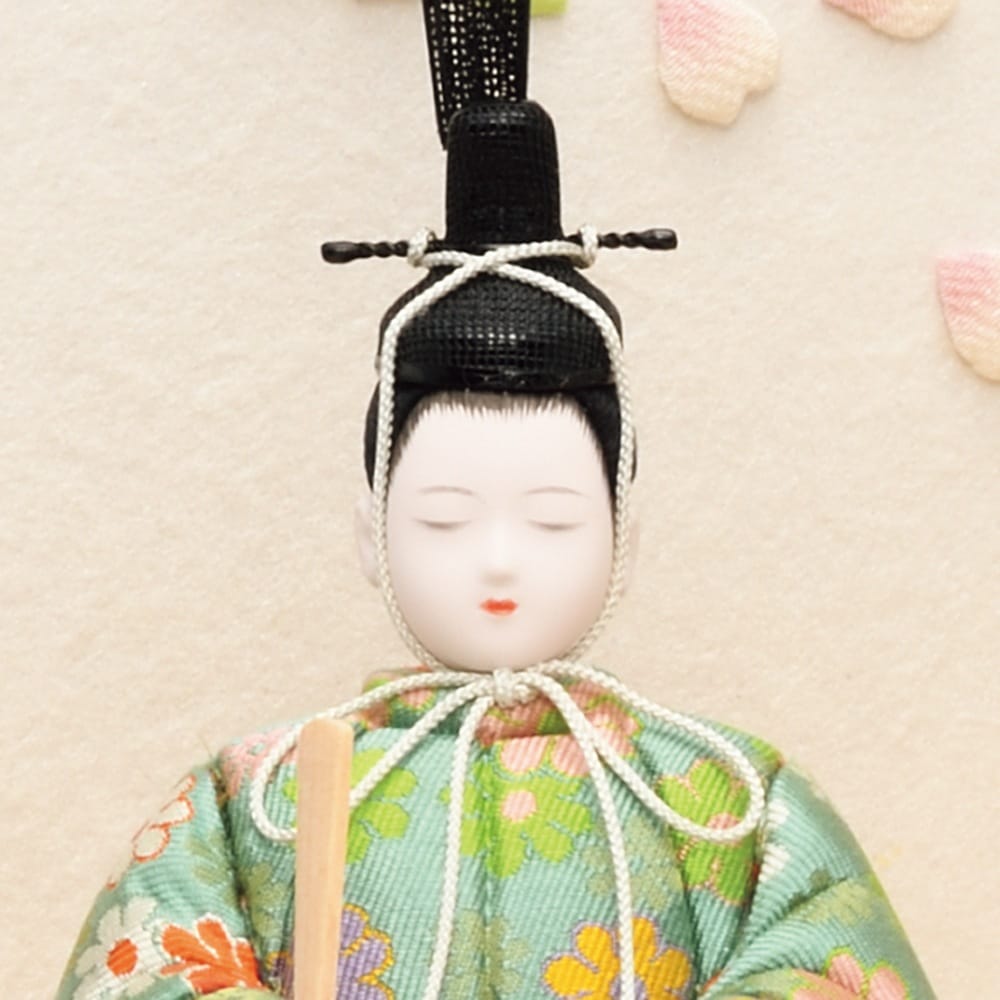 雛人形 お祝い 木目込み 一秀 ひな人形 親王飾り 花雛 伝統工芸産業品
