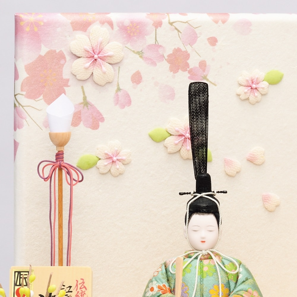 雛人形 お祝い 木目込み 一秀 ひな人形 親王飾り 花雛 伝統工芸産業品