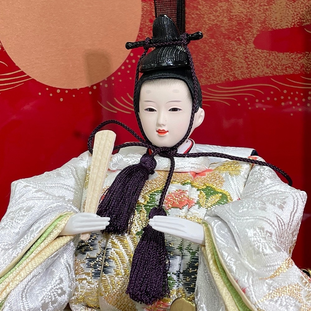 雛人形 久月 ひな人形 お祝い 収納飾り 収納式 銘木 楢 親王飾り 二人