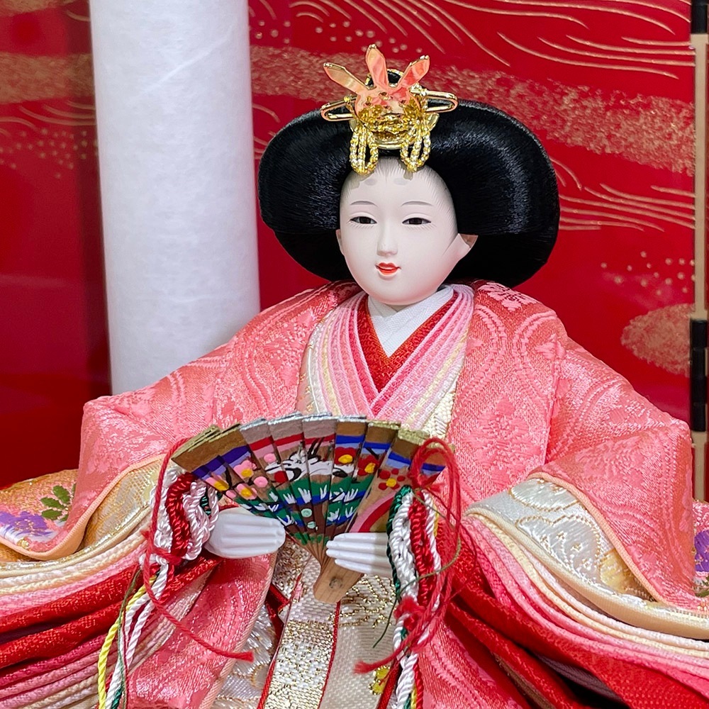 雛人形 久月 ひな人形 お祝い 収納飾り 収納式 銘木 楢 親王飾り 二人