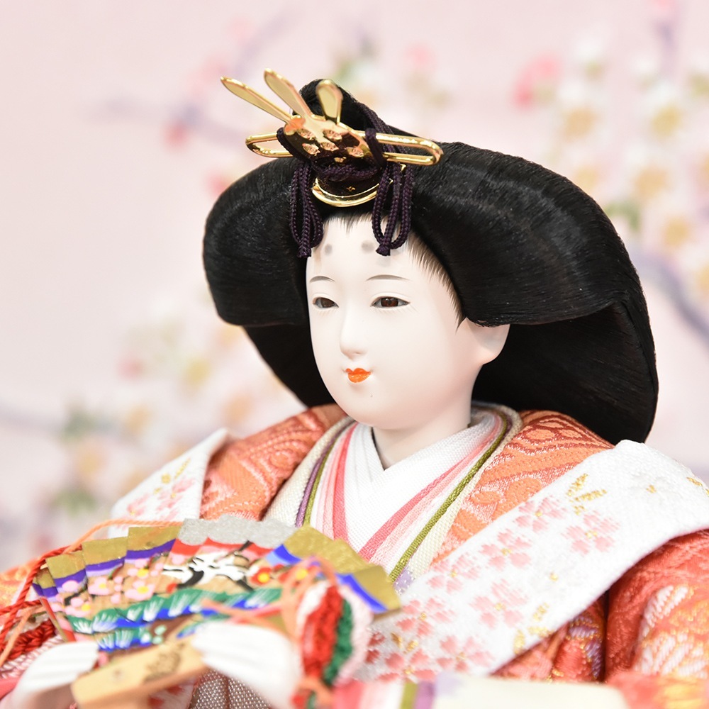 人形の佳月 三段飾りひな人形【雅のこころ】 純金雛・本金箔押