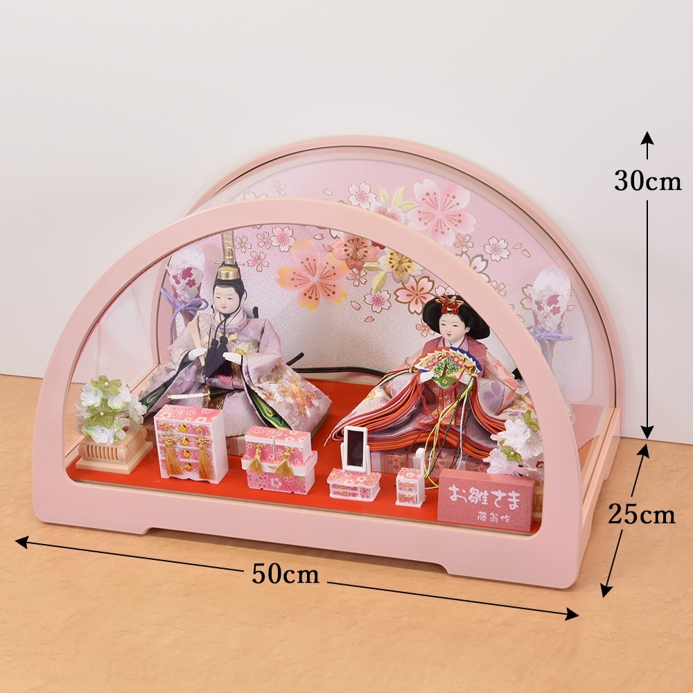 雛人形 ケース飾り ひな人形 コンパクト おしゃれ お雛様 円華