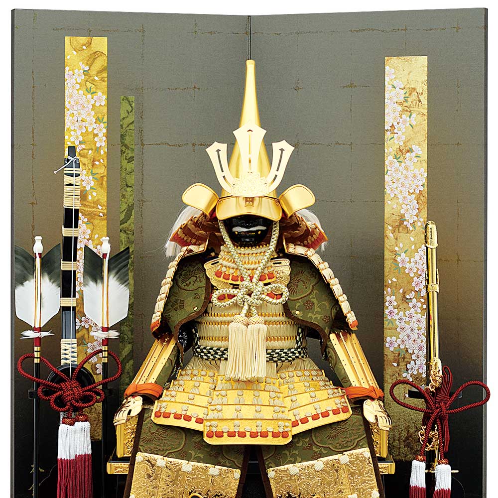 備品☆五月人形【前田利家公】 五月人形 5月人形 鎧飾り 1/6号 前田利家 前田利家鎧 二曲屏風