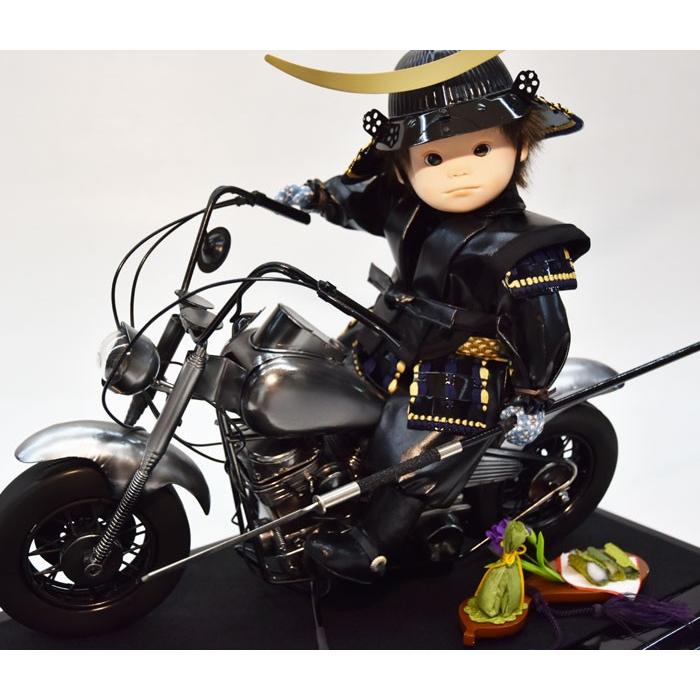 壱三 五月人形 わんぱくライダー おしゃれ 伊達政宗 バイク セット