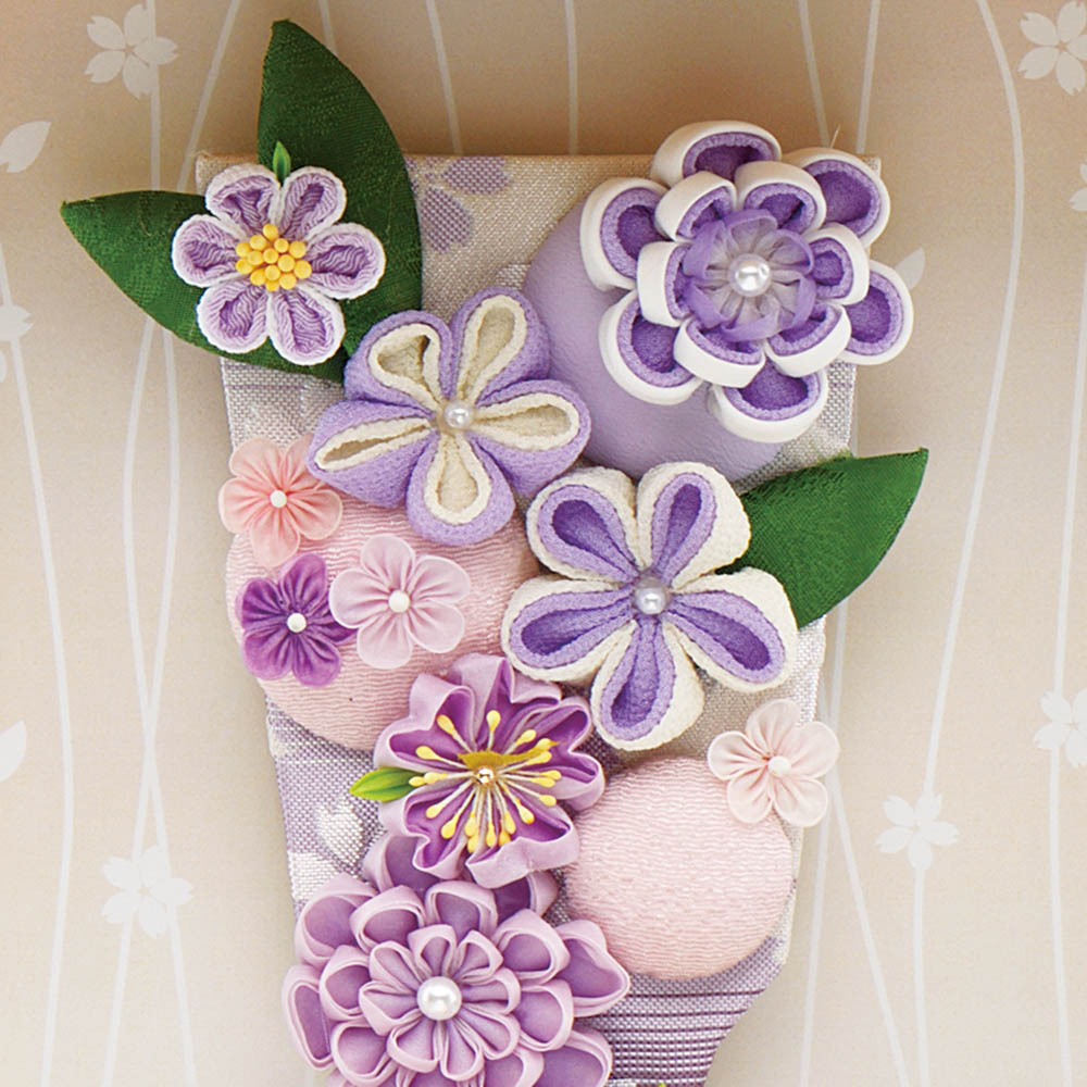 羽子板 壁掛け コンパクト お祝い 7号 凛 無垢 シロボ うさぎ 紫 白