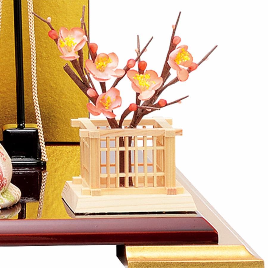 【未使用品】くろちく　とっても可愛い！木目込人形　雛人形　お雛様　東宮五人飾り 未使用品】くろちく とっても可愛い！木目込人形 雛人形 お雛様