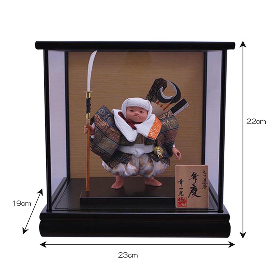 五月人形ガラスケース入り 弁慶 8号