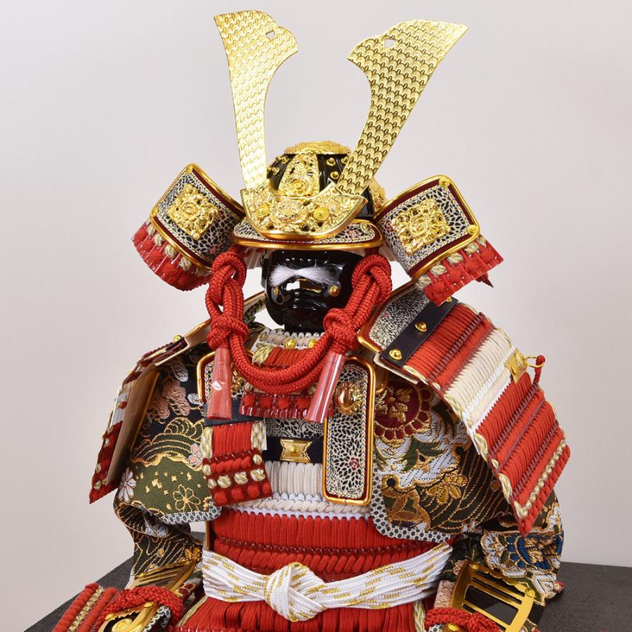 五月人形 久月 鎧 鎧飾り大鎧 5月人形 おしゃれ コンパクト 赤 兜 弓