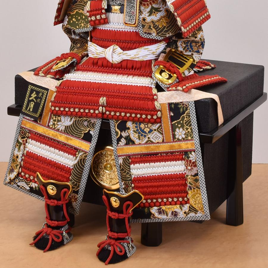 五月人形 久月 鎧 鎧飾り大鎧 5月人形 おしゃれ コンパクト 赤 兜 弓