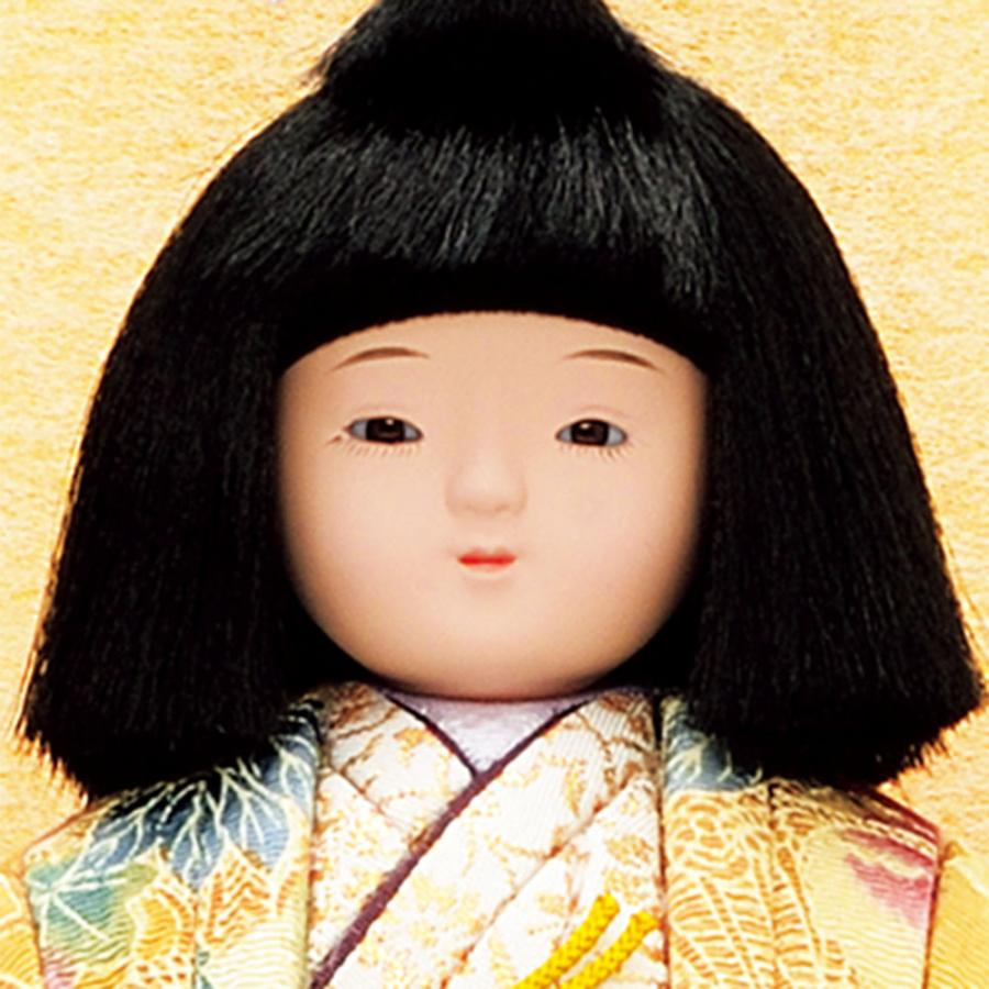 雛人形 コンパクト 木目込み 一秀 浮世人形 市松人形 ペア 中 ケース入