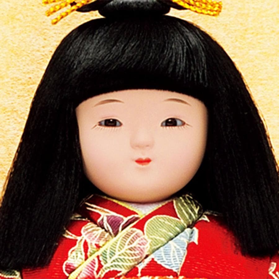 雛人形 コンパクト 木目込み 一秀 浮世人形 市松人形 ペア 中