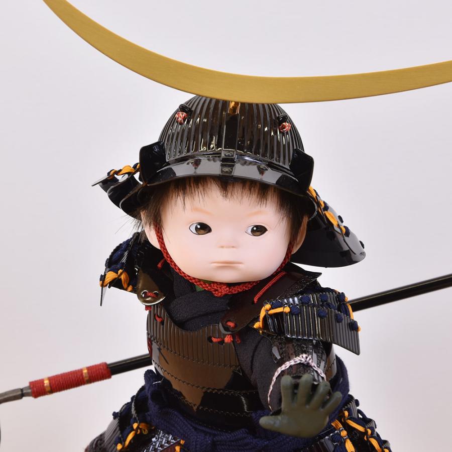 五月人形 コンパクト おしゃれ 大将飾り 壱三 鈴甲子雄山 壹三作 (いち