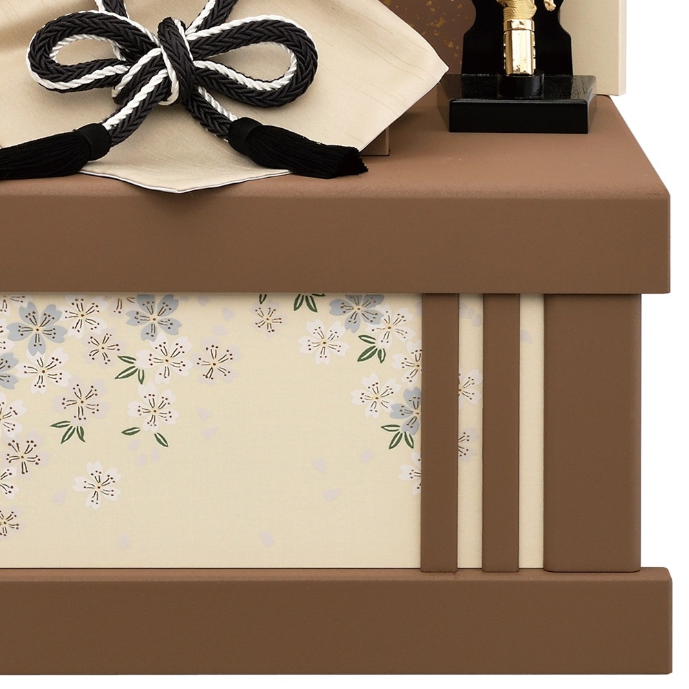 五月人形 お祝い 初節句 コンパクト 兜飾り 収納飾り 10号 紫段兜