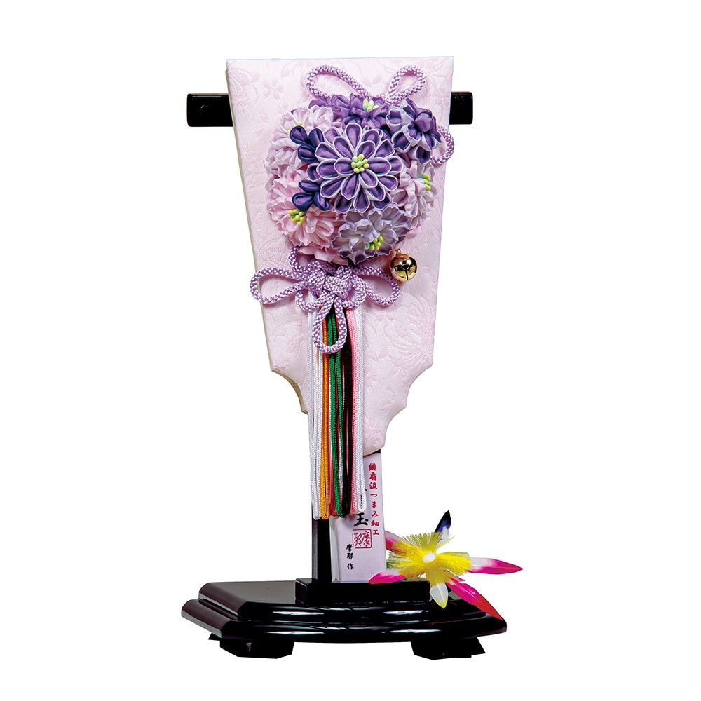 羽子板 コンパクト ミニ モダン つまみ細工 羽根 かわいい お祝い