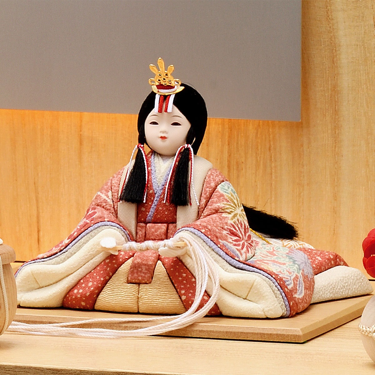 雛人形 コンパクト かわいい マンション 女の子 ミニ おしゃれ LED点灯