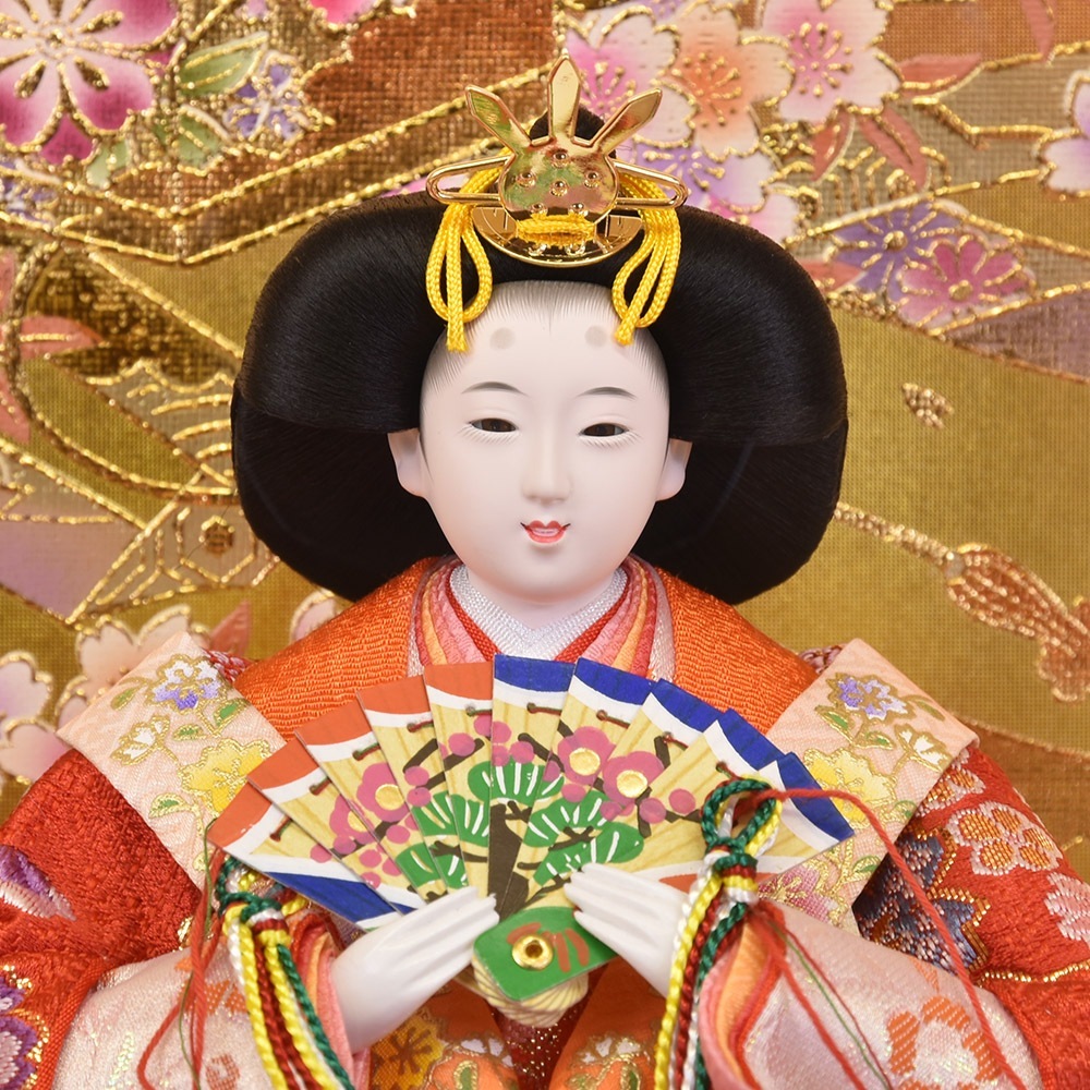 雛人形 久月 ひな人形 お祝い ケース飾り 親王飾り ケース入り ガラス