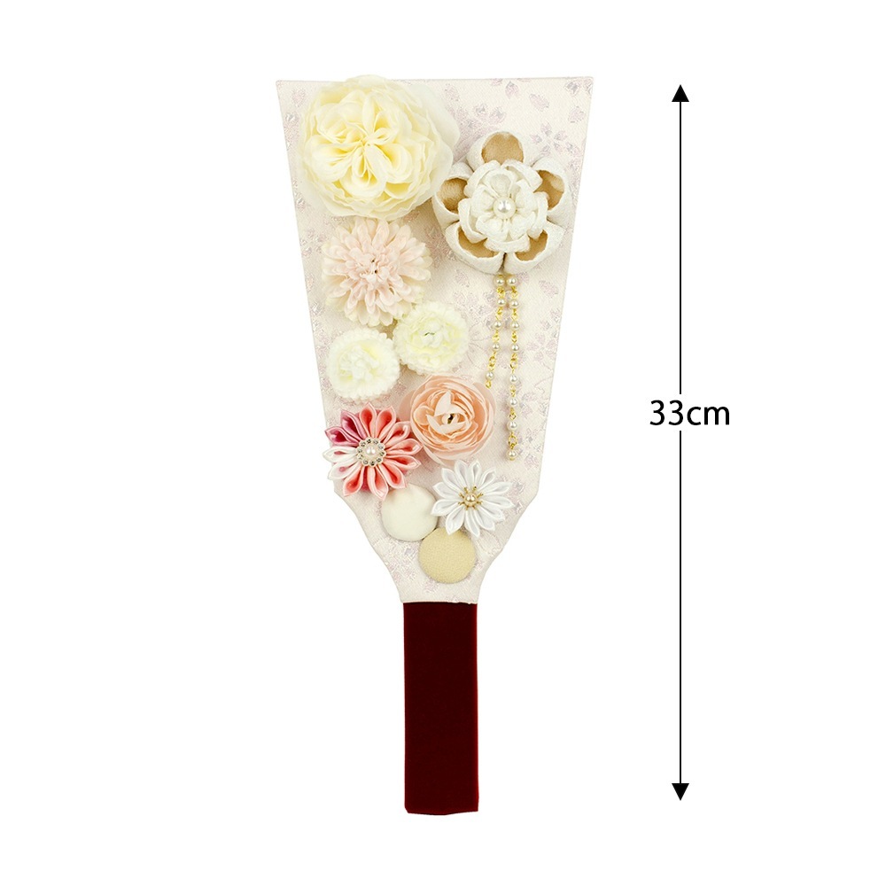 羽子板 単品 お祝い 10号 優 つまみ細工 黄 ピンク 赤 うさぎ 白 おしゃれ かわいい 可愛い コンパクト モダン 2024 久月 羽子板 お祝い 初正月 9号 つまみ細工 金赤花 壁掛け 額飾り