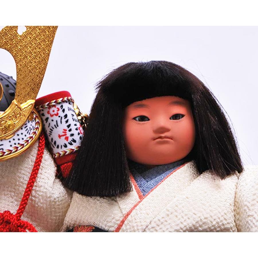 五月人形 幸一光 5月人形 お祝い 大将飾り ガラスケース飾り 六号金太