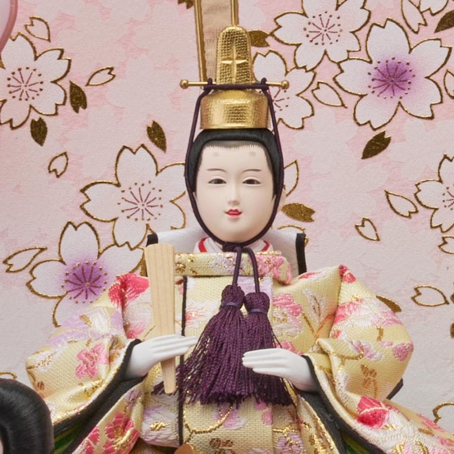 雛人形 ケース入り コンパクト ピンク 白 ケース飾り ひな人形 ケース