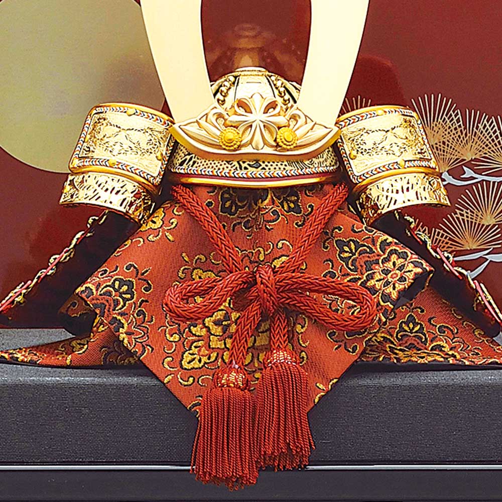 五月人形 5月人形 兜飾り 6号 戦士之兜 三曲屏風 おしゃれ コンパクト |