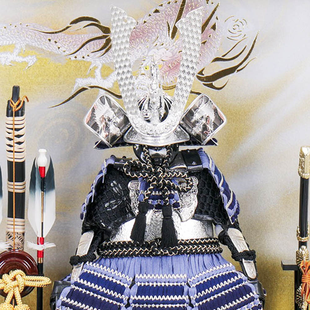 5月人形 五月人形 お祝い 鎧飾り 4号 ケース飾り ガラスケース