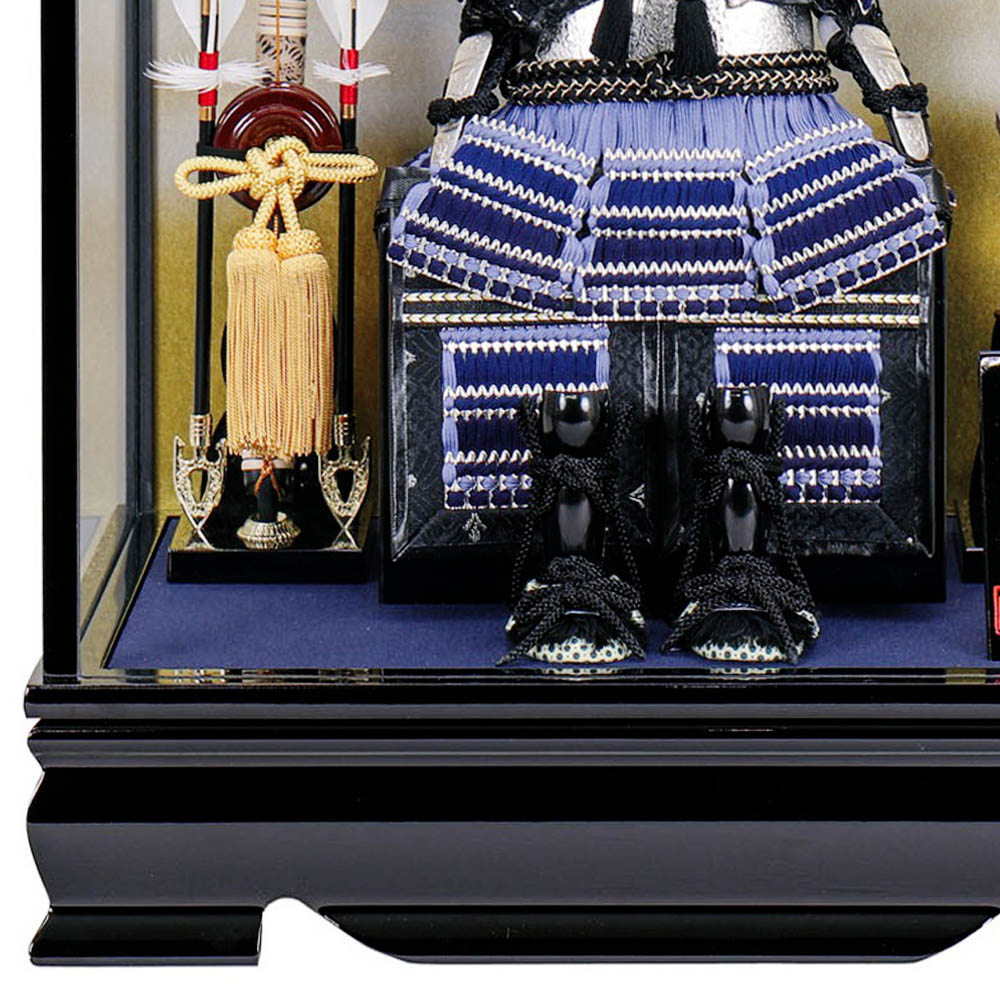 5月人形 五月人形 お祝い 鎧飾り 4号 ケース飾り ガラスケース