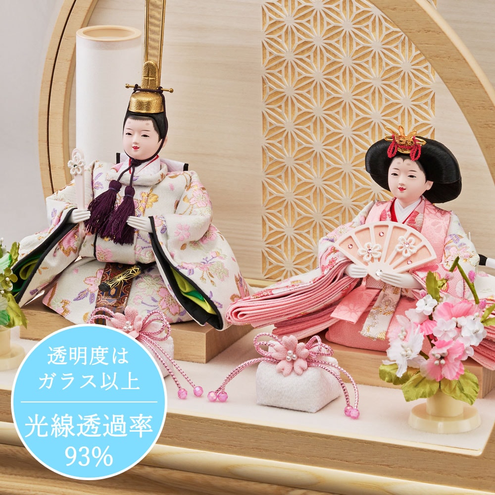 雛人形 ケース入り 丸型 選べる コンパクト ケース飾り ひな人形