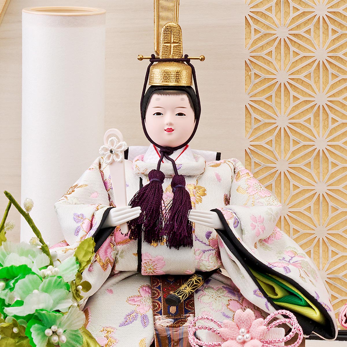 雛人形 ケース入り 丸型 選べる コンパクト ケース飾り ひな人形