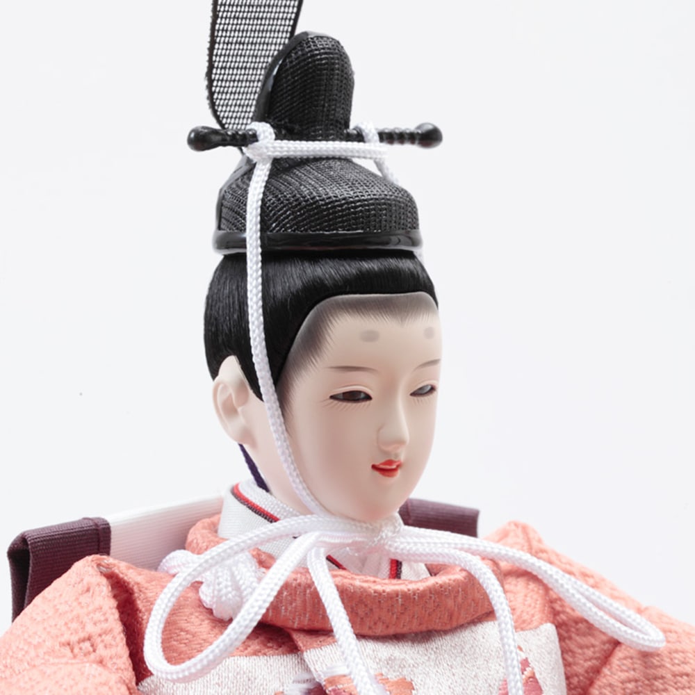 雛人形 ひな人形 久月 お祝い 平飾り 親王飾り 二人飾り ピンク 白