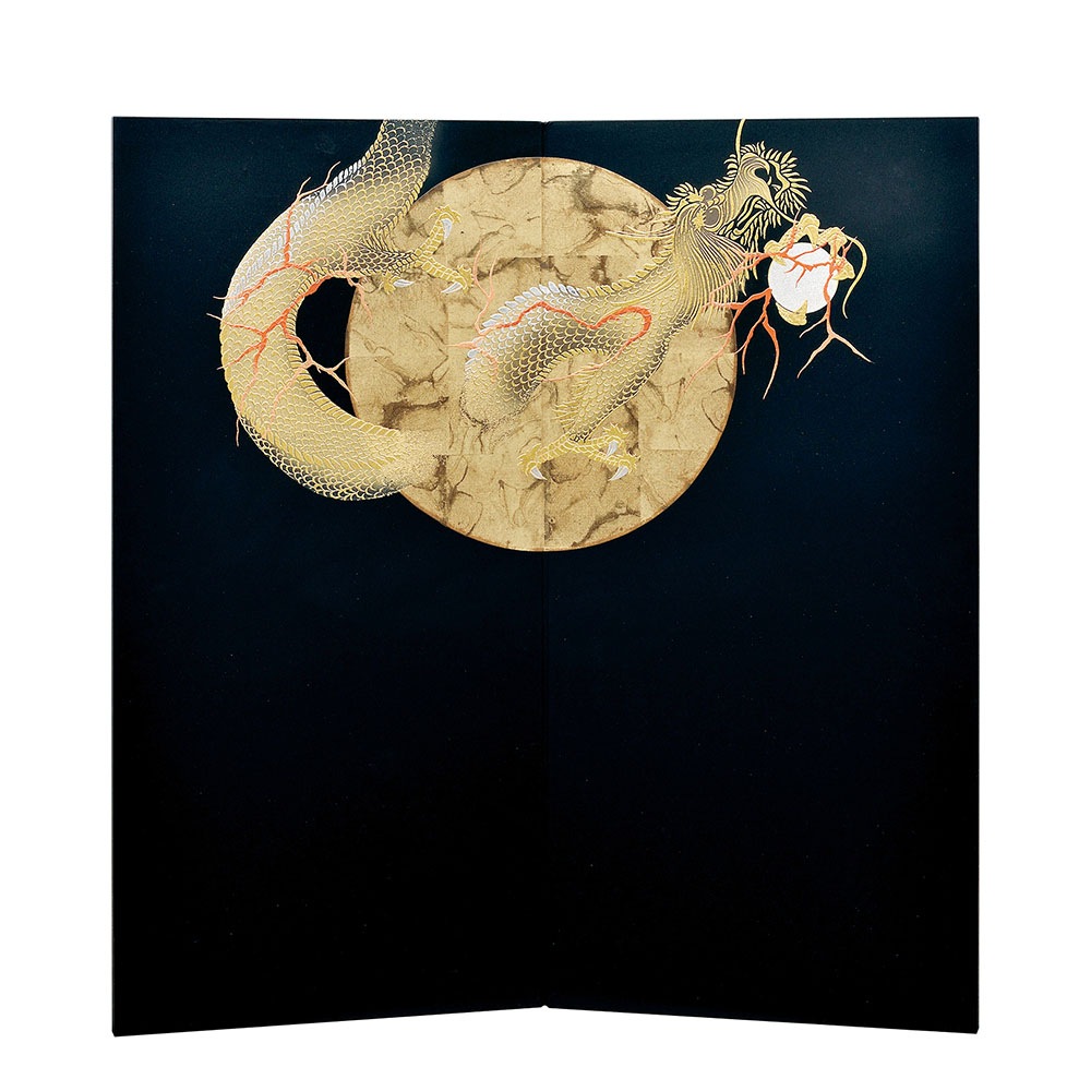 五月人形 5月人形 屏風 22号 袋張屏風 月竜 おしゃれ |