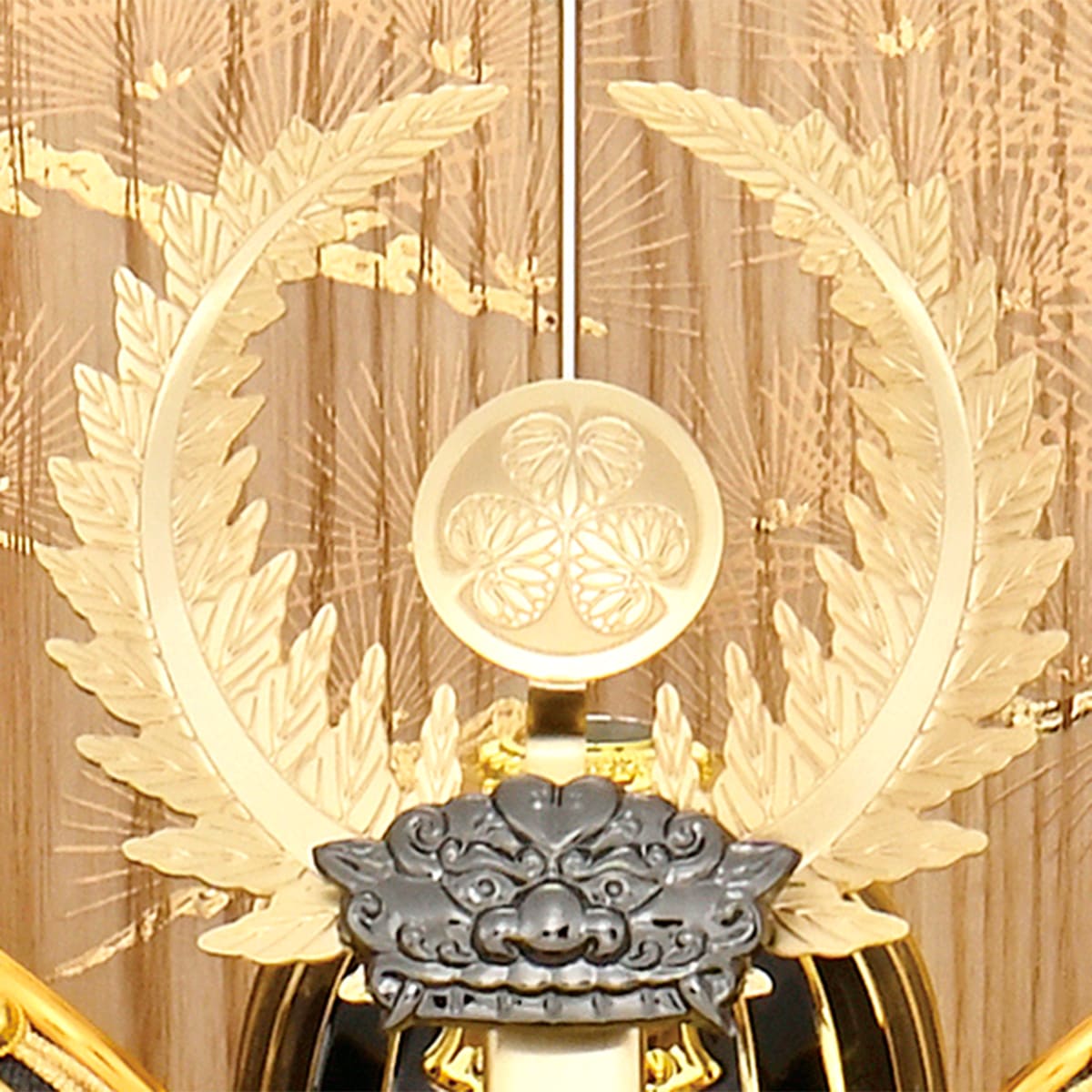 五月人形 収納飾り コンパクト 徳川 兜飾り 寄木細工 ミニ おしゃれ 金