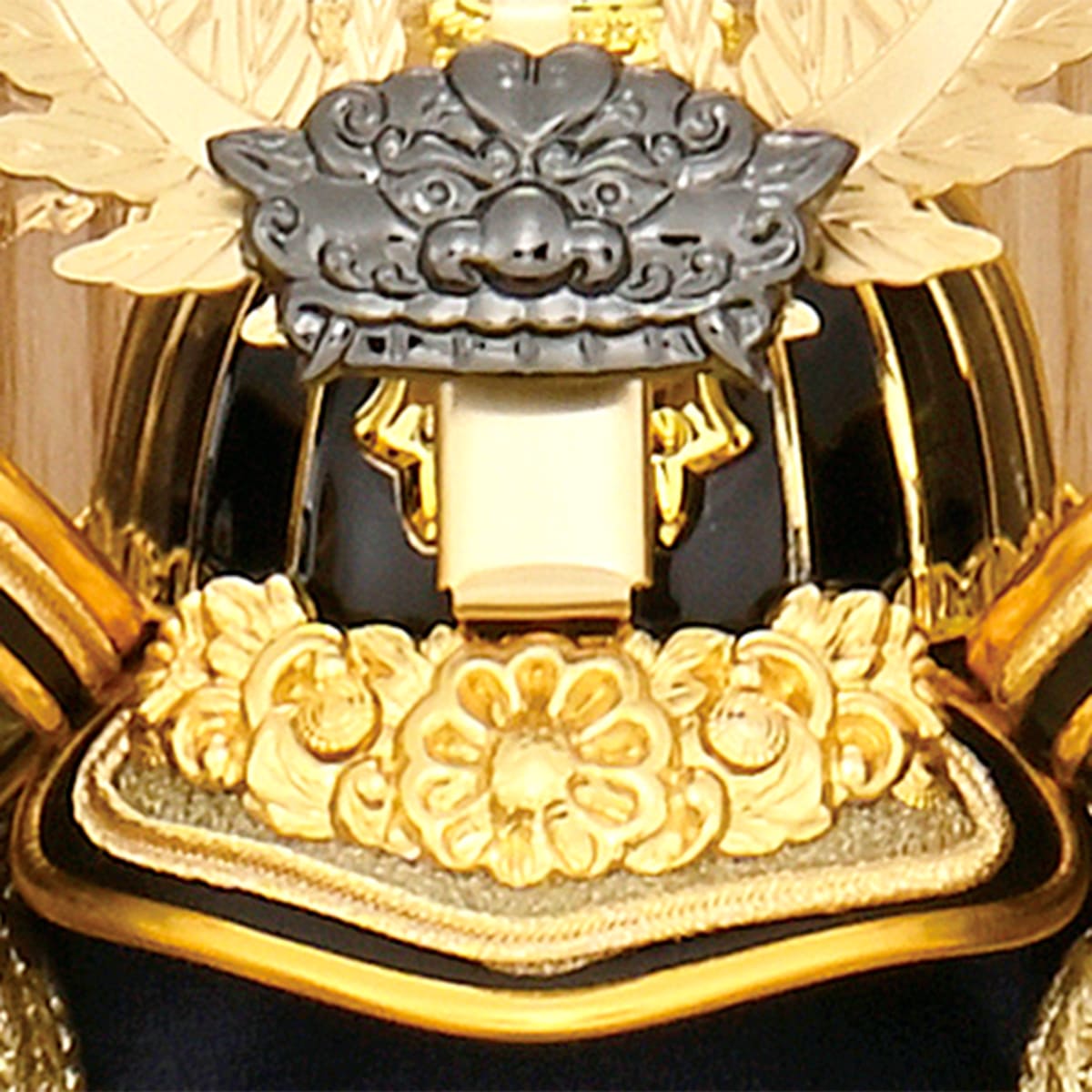 五月人形 収納飾り コンパクト 徳川 兜飾り 寄木細工 ミニ おしゃれ 金
