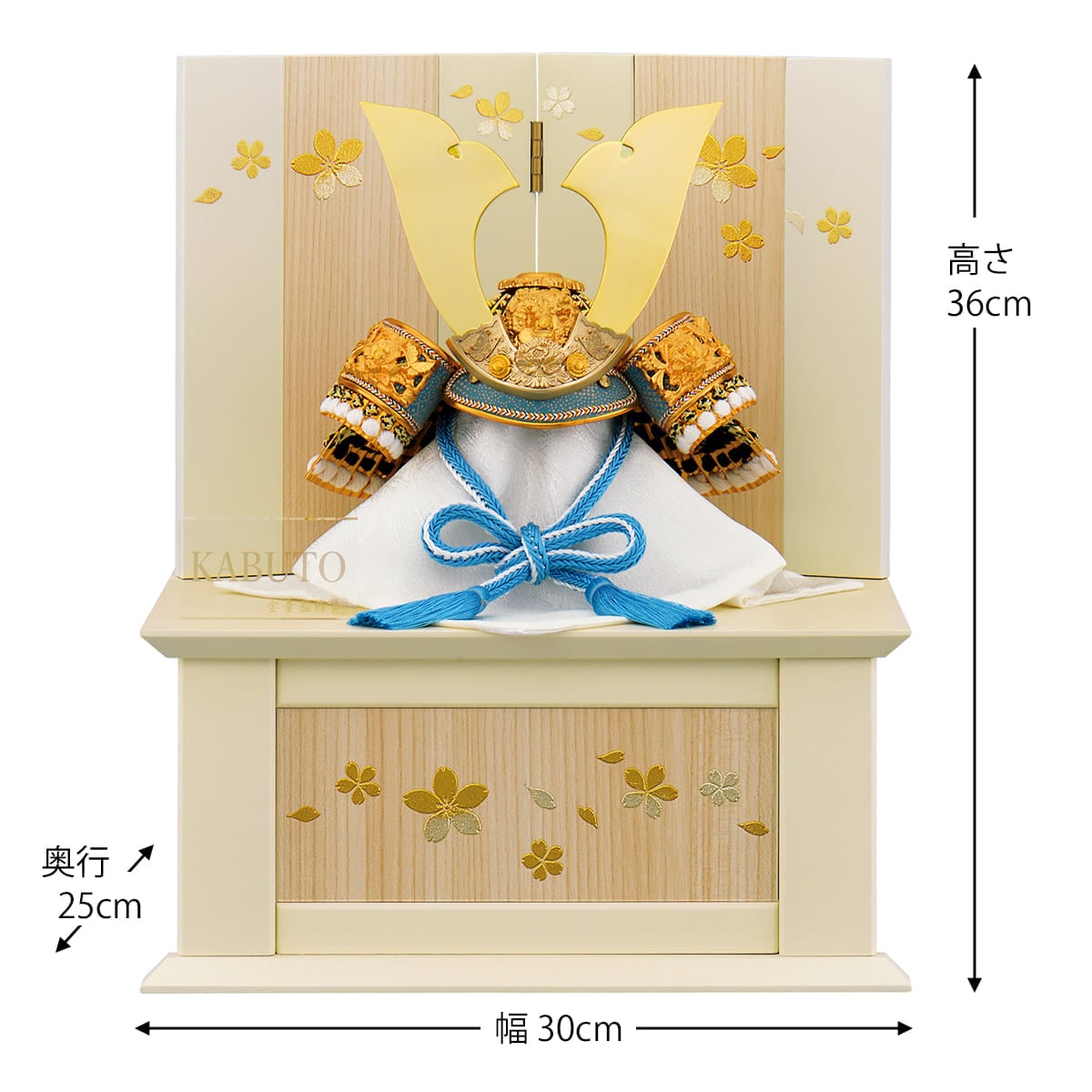 五月人形 収納飾り コンパクト 兜飾り ミニ おしゃれ 金 モダン 初節句