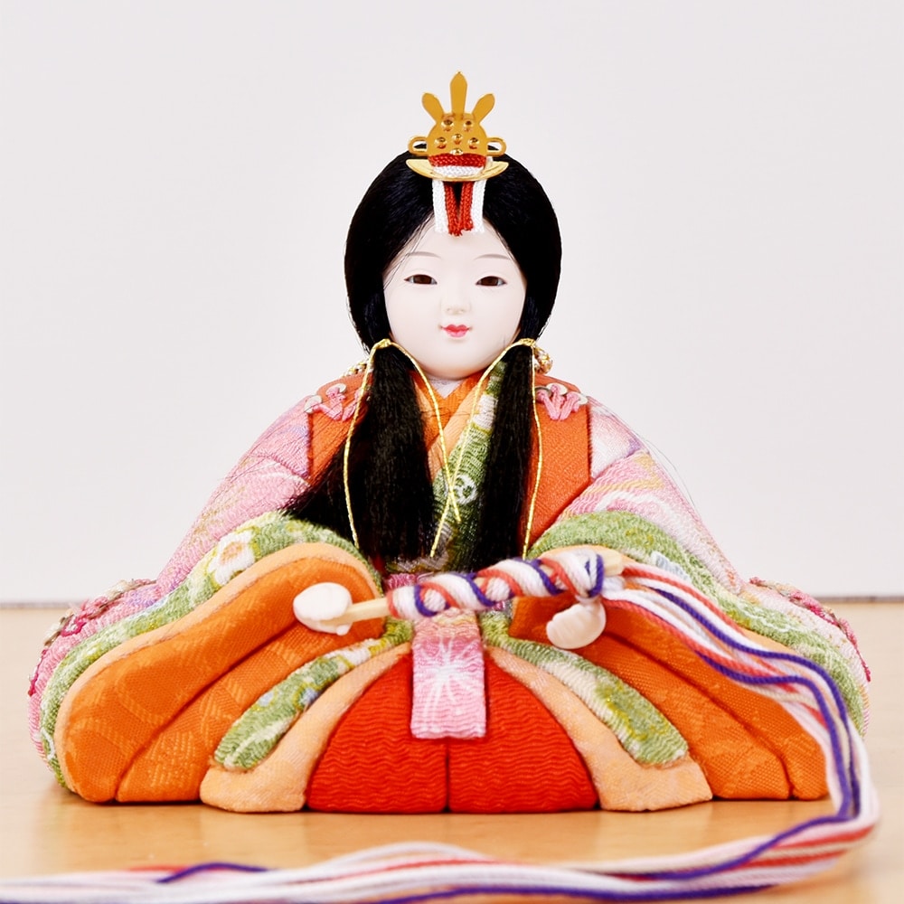 東京久月　木目込人形　ほのか立ち親王飾り・頭　杉田明十志　原作・木目込　新井久夫 東京久月 木目込人形 ほのか 親王飾り・頭 杉田明十志 原作・木目