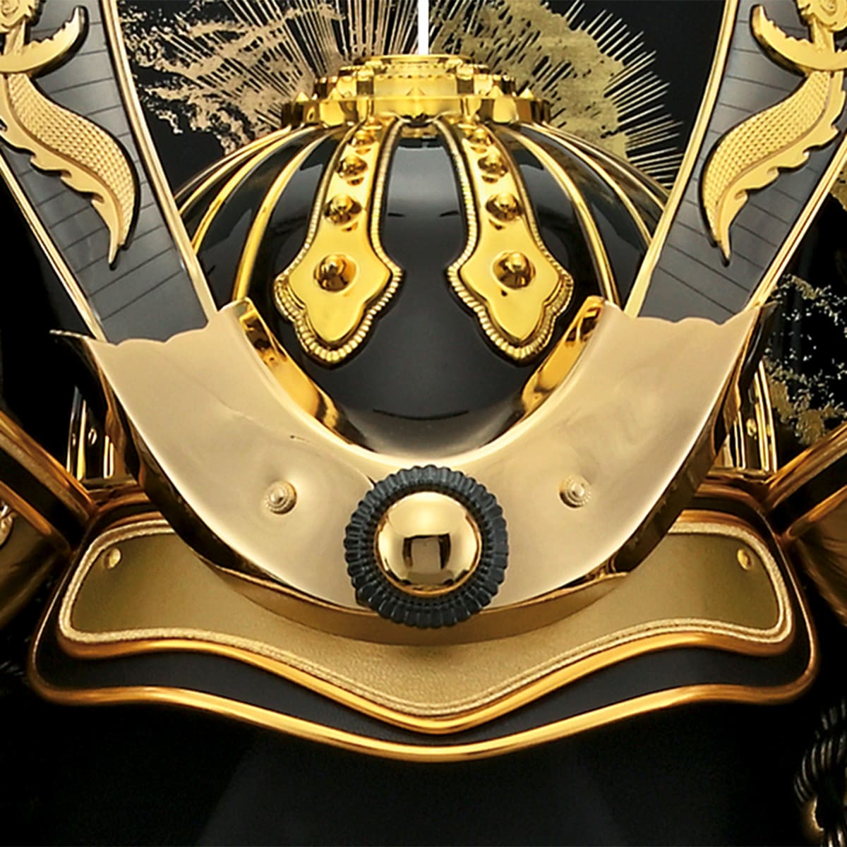 五月人形 着用 コンパクト 兜飾り ミニ おしゃれ 金 モダン 横幅60cm