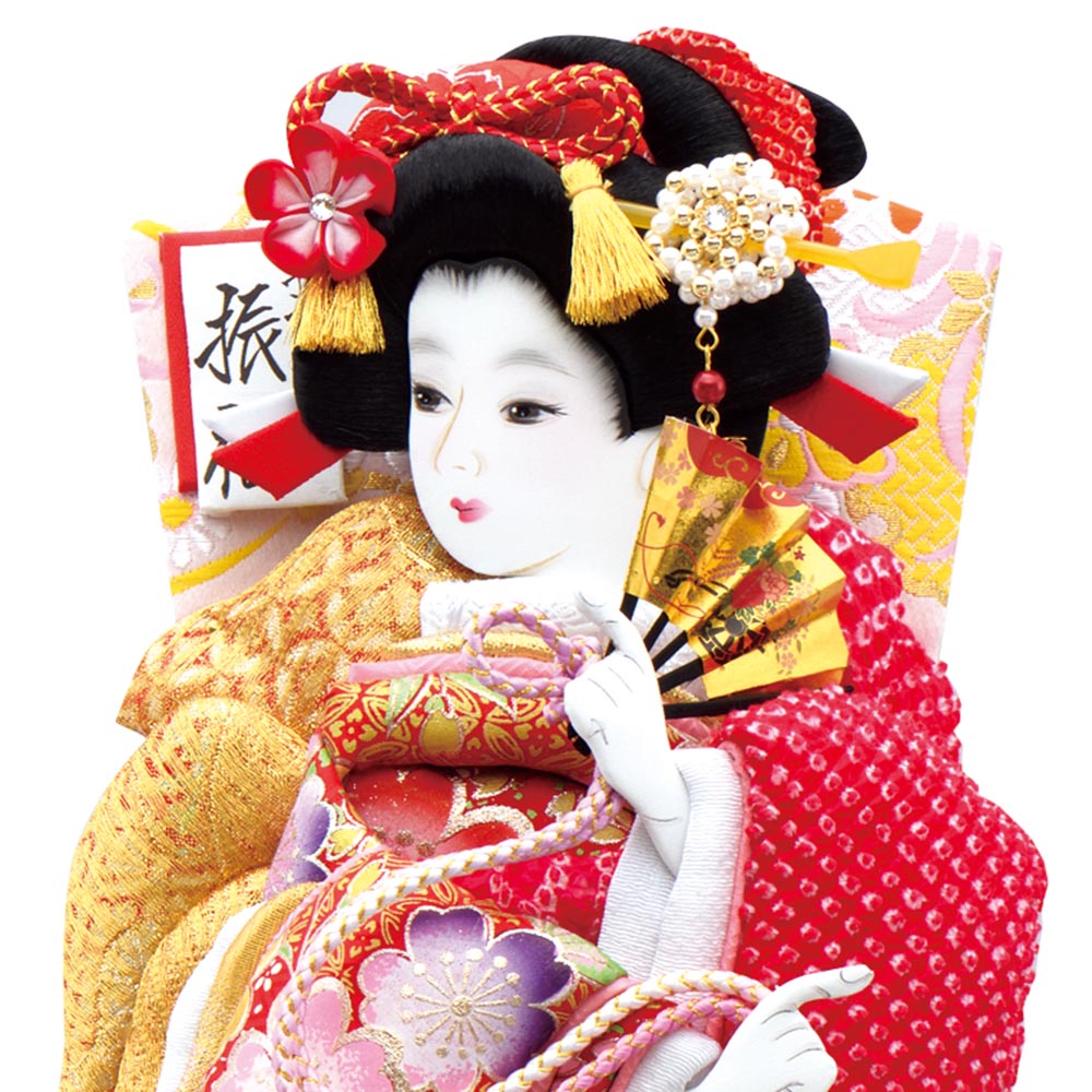 羽子板 単品 お祝い 9号 極上金彩詩音 赤 金 おしゃれ かわいい 可愛い