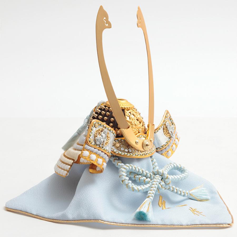 五月人形　久月　兜 送料無料】 久月 兜ケース飾り「松葉打大鍬形二太刀」 56100K 五