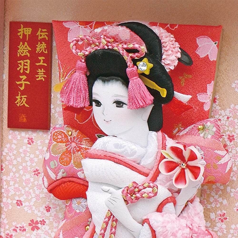 羽子板 壁掛け お祝い ミニ おしゃれ 選べる 手作り 羽子板飾り 凛