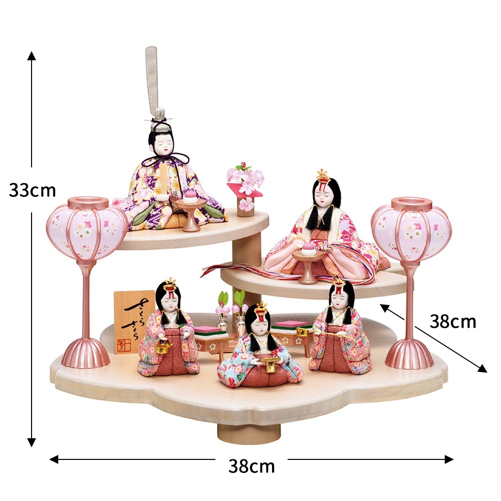 雛人形 コンパクト 木目込み 一秀作 コンパクト ひな人形 十人飾り 三段飾り 3段 初節句飾り お雛様 雛祭りセット 小さい ミニ お雛様 おひな様 2024 24-k8 雛人形 一秀 コンパクト 木目込み人形 親王飾り 17号 B-103-6 雛人形
