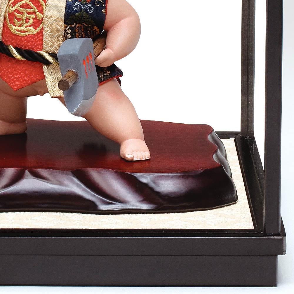 五月人形 真多呂人形作 木目込み 金太郎飾り ケース飾り 金太郎