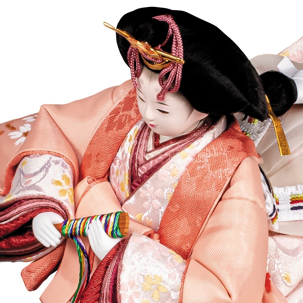 雛人形 お祝い ひな人形 収納飾り 親王飾り カブセ式 さくら 二人飾り